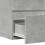 VidaXL vidaXL Bathroom Cabinet Cupboard Vanity Unit Concrete Grey Engineered Wood 8