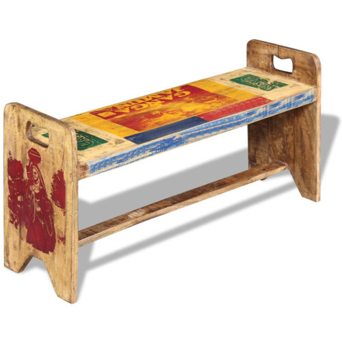 VidaXL vidaXL Sitzbank Cola Altholz 100x30x50 cm 1
