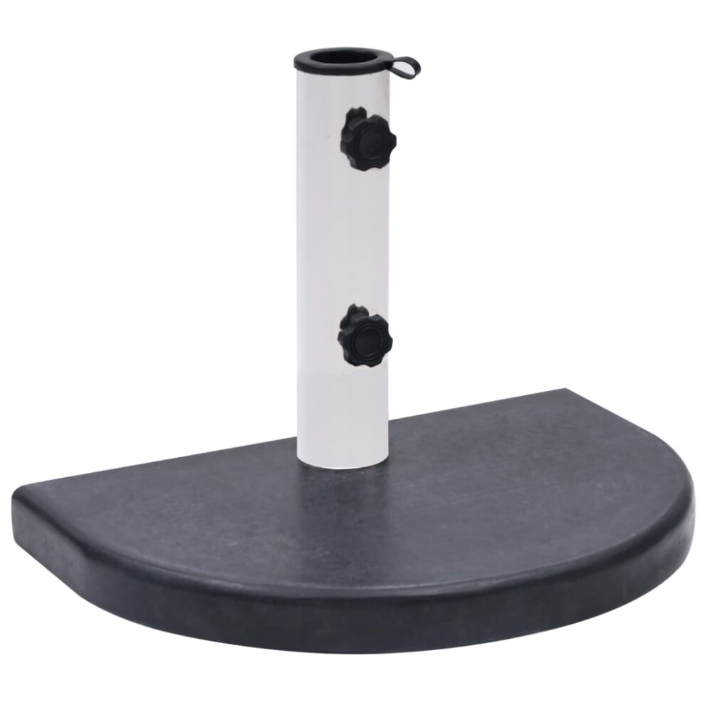 vidaXL Umbrella Base Black Granite Parasol Base Stand Holder Patio Outdoor