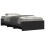 VidaXL vidaXL Bed Frame Home Bed Base Black 75x190 cm Small Single Engineered Wood 3