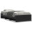 VidaXL vidaXL Bed Frame Home Bed Base Black 75x190 cm Small Single Engineered Wood 1