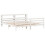 VidaXL vidaXL Bed Frame with Headboard Bed Base White 200x200 cm Solid Wood Pine 3