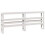 VidaXL vidaXL Bed Frame with Headboard Bed Base White 200x200 cm Solid Wood Pine 8