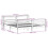 VidaXL vidaXL Bed Frame with Headboard Bed Base White 200x200 cm Solid Wood Pine 4