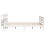 VidaXL vidaXL Bed Frame with Headboard Bed Base White 200x200 cm Solid Wood Pine 5