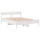 VidaXL vidaXL Bed Frame with Headboard White 150x200 cm King Size Solid Wood Pine 7