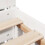 VidaXL vidaXL Bed Frame with Headboard White 150x200 cm King Size Solid Wood Pine 9