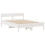 VidaXL vidaXL Bed Frame with Headboard Bed Base White 120x200 cm Solid Wood Pine 7
