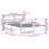 VidaXL vidaXL Bed Frame with Headboard White 150x200 cm King Size Solid Wood Pine 4