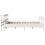 VidaXL vidaXL Bed Frame with Headboard White 150x200 cm King Size Solid Wood Pine 5