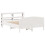 VidaXL vidaXL Bed Frame with Headboard White 150x200 cm King Size Solid Wood Pine 3