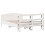 VidaXL vidaXL Bed Frame with Headboard White 150x200 cm King Size Solid Wood Pine 6