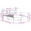 VidaXL vidaXL Bed Frame with Headboard White 150x200 cm King Size Solid Wood Pine 4