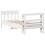 VidaXL vidaXL Bed Frame with Headboard White 75x190 cm Small Single Solid Wood Pine 6