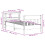 VidaXL vidaXL Bed Frame with Headboard White 75x190 cm Small Single Solid Wood Pine 4
