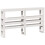 VidaXL vidaXL Bed Frame with Headboard White 150x200 cm King Size Solid Wood Pine 8