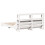 VidaXL vidaXL Bed Frame with Headboard White 150x200 cm King Size Solid Wood Pine 6