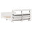 VidaXL vidaXL Bed Frame with Headboard White 150x200 cm King Size Solid Wood Pine 8