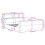VidaXL vidaXL Bed Frame with Headboard White 150x200 cm King Size Solid Wood Pine 4