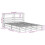 VidaXL vidaXL Bed Frame with Headboard Bed 120x190 cm Small Double Solid Wood Pine 4