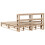 VidaXL vidaXL Bed Frame with Headboard Bed 120x190 cm Small Double Solid Wood Pine 8