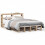 VidaXL vidaXL Bed Frame with Headboard Bed 120x190 cm Small Double Solid Wood Pine 2