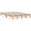 VidaXL vidaXL Bed Frame with Headboard Bed 120x190 cm Small Double Solid Wood Pine 5
