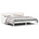 VidaXL vidaXL Bed Frame with Headboard Bed Base White 200x200 cm Solid Wood Pine 1