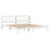 VidaXL vidaXL Bed Frame with Headboard Bed Base White 200x200 cm Solid Wood Pine 3