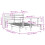 VidaXL vidaXL Bed Frame with Headboard Bed Base 150x200 cm King Size Solid Wood Pine 4