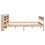 VidaXL vidaXL Bed Frame with Headboard Bed Base 150x200 cm King Size Solid Wood Pine 5