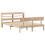 VidaXL vidaXL Bed Frame with Headboard Bed Base 150x200 cm King Size Solid Wood Pine 3