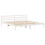 VidaXL vidaXL Bed Frame with Headboard Bed Base White 200x200 cm Solid Wood Pine 8