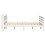 VidaXL vidaXL Bed Frame with Headboard Bed Base White 200x200 cm Solid Wood Pine 5