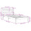 VidaXL vidaXL Bed Frame with Headboard Bed Base White 100x200 cm Solid Wood Pine 11