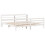 VidaXL vidaXL Bed Frame with Headboard Bed Base White 200x200 cm Solid Wood Pine 2