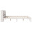 VidaXL vidaXL Bed Frame with Headboard Bed White 135x190 cm Double Solid Wood Pine 5