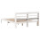 VidaXL vidaXL Bed Frame with Headboard Bed White 135x190 cm Double Solid Wood Pine 6