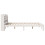 VidaXL vidaXL Bed Frame with Headboard White 150x200 cm King Size Solid Wood Pine 5