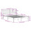 VidaXL vidaXL Bed Frame with Headboard Bed White 135x190 cm Double Solid Wood Pine 4