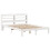 VidaXL vidaXL Bed Frame with Headboard Bed White 135x190 cm Double Solid Wood Pine 1