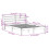 VidaXL vidaXL Bed Frame with Headboard White 150x200 cm King Size Solid Wood Pine 11