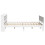 VidaXL vidaXL Bed Frame with Headboard White 150x200 cm King Size Solid Wood Pine 5