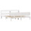 VidaXL vidaXL Bed Frame with Headboard Bed Base White 200x200 cm Solid Wood Pine 1