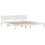 VidaXL vidaXL Bed Frame with Headboard Bed Base White 200x200 cm Solid Wood Pine 7