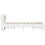VidaXL vidaXL Bed Frame with Headboard Bed White 90x190 cm Single Solid Wood Pine 5
