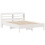 VidaXL vidaXL Bed Frame with Headboard Bed Base White 135x190 cm Solid Wood Pine 3
