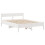 VidaXL vidaXL Bed Frame with Headboard White 150x200 cm King Size Solid Wood Pine 7