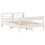 VidaXL vidaXL Bed Frame with Headboard White 150x200 cm King Size Solid Wood Pine 3