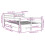 VidaXL vidaXL Bed Frame with Headboard White 150x200 cm King Size Solid Wood Pine 4